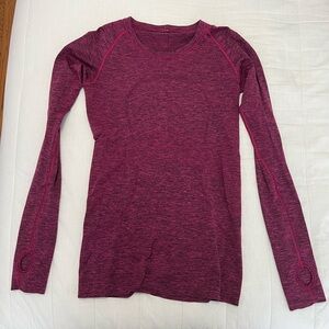 Lululemon Women's Maroon Long Sleeve Top